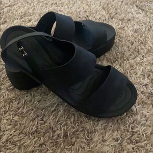 Crocs platform sandals